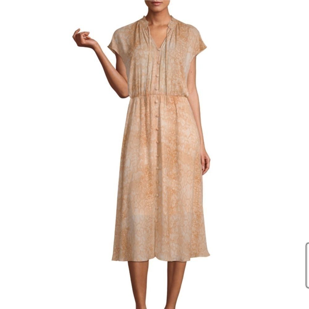 Short Sleeve Animal Print Fit & Flare Dress